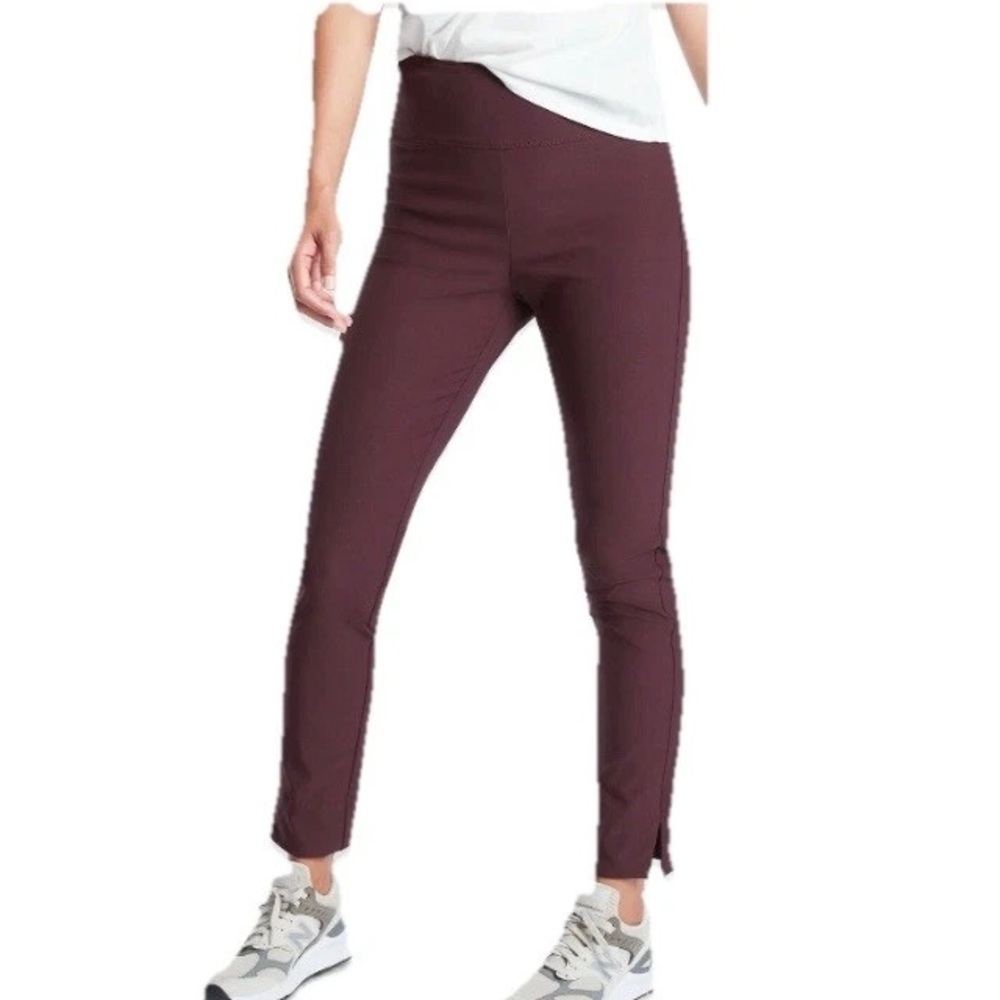 Athleta Women’s Wander Slim Ankle Stretch Pant High Rise Antique Burgundy Sz 6